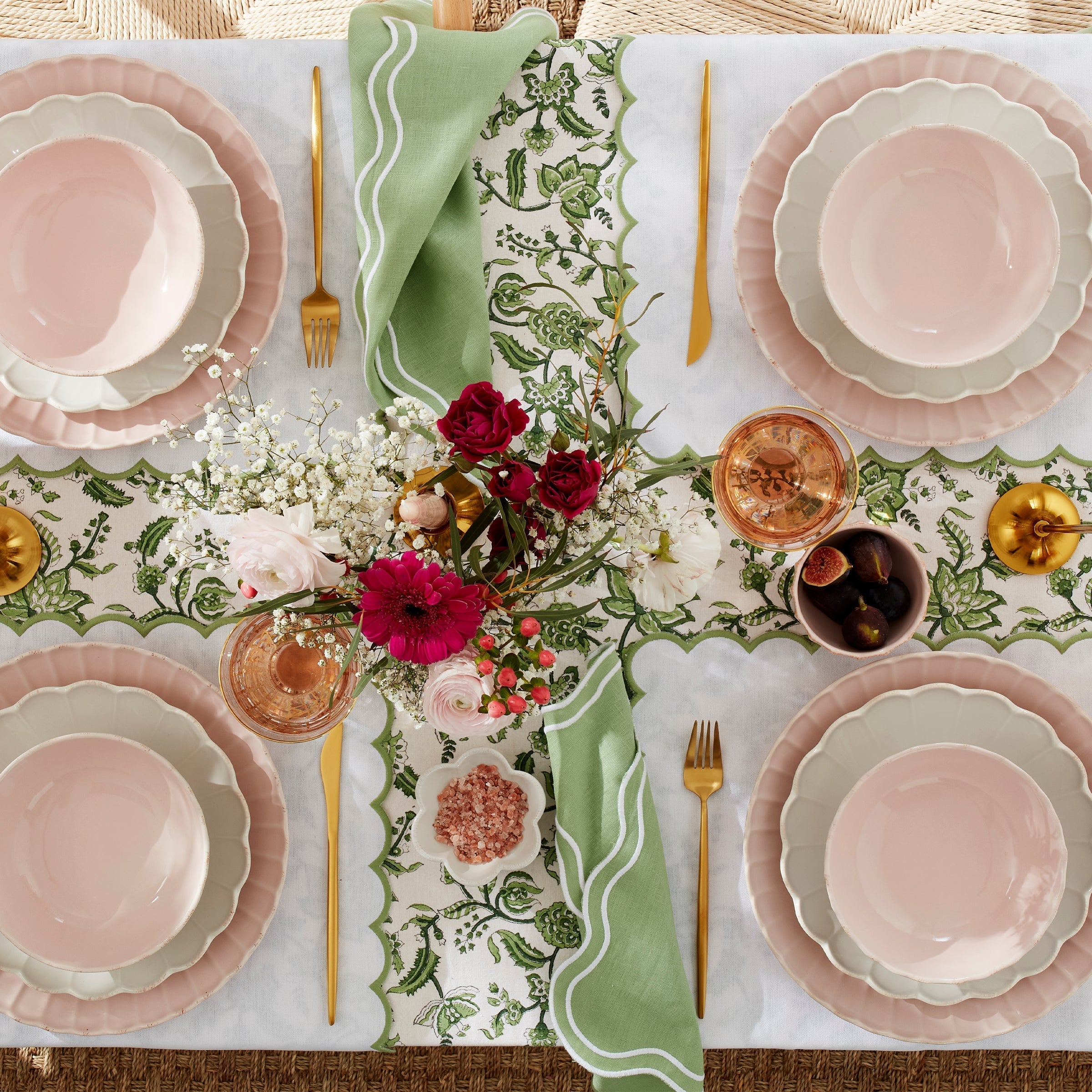 Lenox Westmore French Perle Scallop Blush 12-Piece Dinnerware Set - Image 3